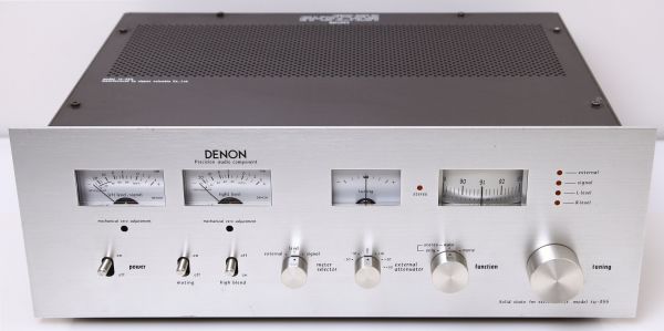 Denon TU-355 TU 355 6.8 KG Solid State FM Stereo Tuner Radio in Silber